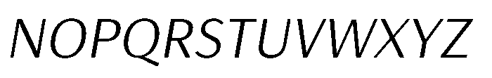 Haboro Gothic Book Extended Italic Font UPPERCASE
