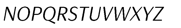 Haboro Gothic Book Italic Font UPPERCASE