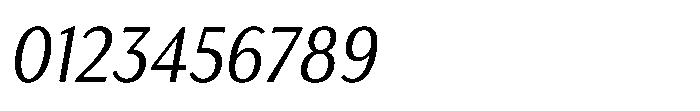 Haboro Gothic Condensed Italic Font OTHER CHARS