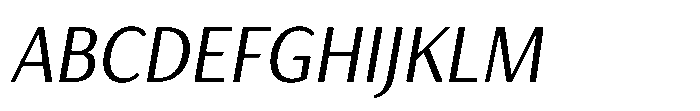 Haboro Gothic Condensed Italic Font UPPERCASE