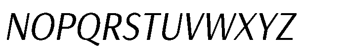 Haboro Gothic Condensed Italic Font UPPERCASE