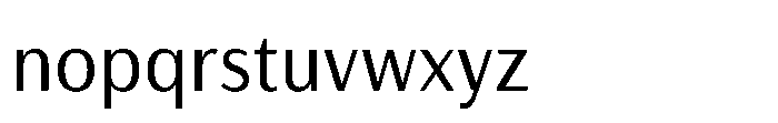 Haboro Gothic Condensed Font LOWERCASE