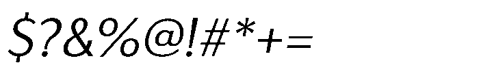 Haboro Gothic Extended Italic Font OTHER CHARS