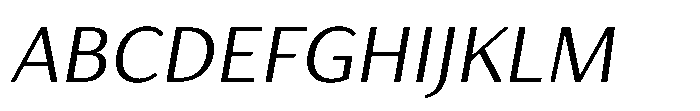 Haboro Gothic Extended Italic Font UPPERCASE