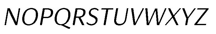 Haboro Gothic Extended Italic Font UPPERCASE