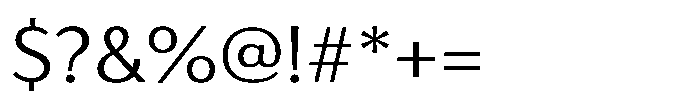 Haboro Gothic Extended Font OTHER CHARS