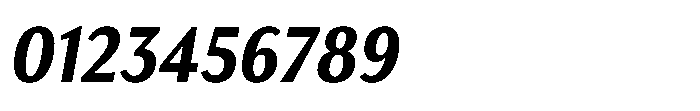Haboro Gothic Extra Bold Condensed Italic Font OTHER CHARS