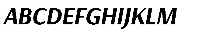 Haboro Gothic Extra Bold Condensed Italic Font UPPERCASE
