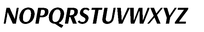 Haboro Gothic Extra Bold Condensed Italic Font UPPERCASE