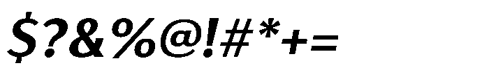 Haboro Gothic Extra Bold Extended Italic Font OTHER CHARS