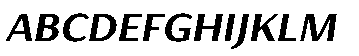 Haboro Gothic Extra Bold Extended Italic Font UPPERCASE