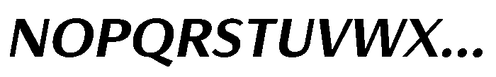 Haboro Gothic Extra Bold Extended Italic Font UPPERCASE