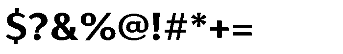Haboro Gothic Extra Bold Extended Font OTHER CHARS