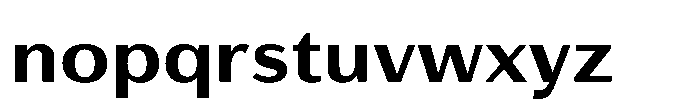 Haboro Gothic Extra Bold Extended Font LOWERCASE