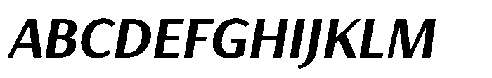 Haboro Gothic Extra Bold Italic Font UPPERCASE