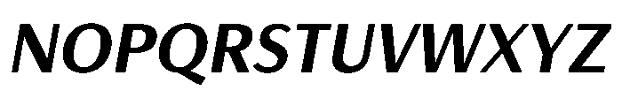Haboro Gothic Extra Bold Italic Font UPPERCASE