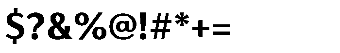 Haboro Gothic Extra Bold Font OTHER CHARS