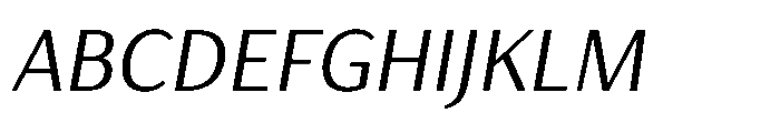 Haboro Gothic Italic Font UPPERCASE