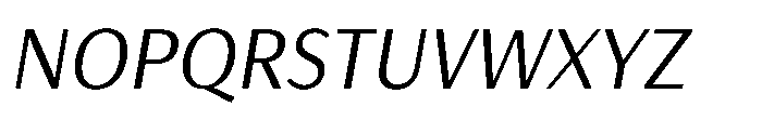 Haboro Gothic Italic Font UPPERCASE