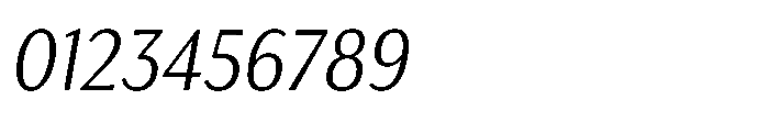 Haboro Gothic Light Condensed Italic Font OTHER CHARS