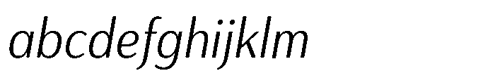 Haboro Gothic Light Condensed Italic FONT