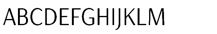 Haboro Gothic Light Condensed Font UPPERCASE