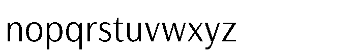 Haboro Gothic Light Condensed Font LOWERCASE
