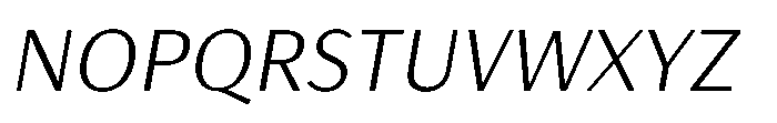 Haboro Gothic Light Extended Italic Font UPPERCASE