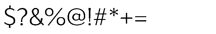 Haboro Gothic Light Extended Font OTHER CHARS