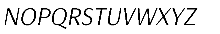 Haboro Gothic Light Italic Font UPPERCASE