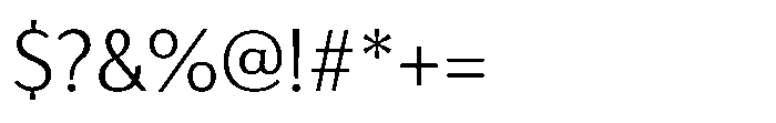 Haboro Gothic Light Font OTHER CHARS