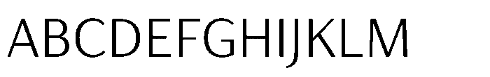 Haboro Gothic Light Font UPPERCASE
