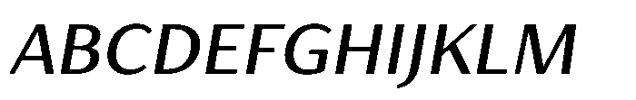 Haboro Gothic Medium Extended Italic Font UPPERCASE