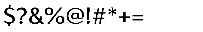 Haboro Gothic Medium Extended Font OTHER CHARS