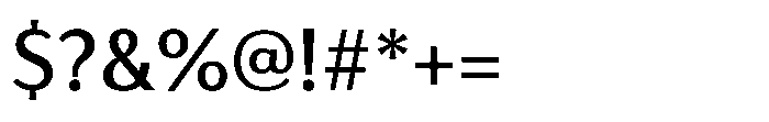 Haboro Gothic Medium Font OTHER CHARS