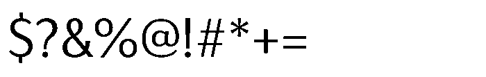 Haboro Gothic Regular Font OTHER CHARS