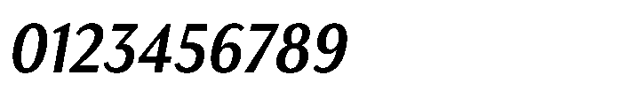 Haboro Gothic Semi Bold Condensed Italic Font OTHER CHARS