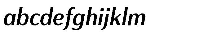 Haboro Gothic Semi Bold Condensed Italic FONT