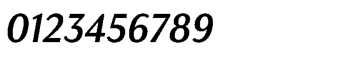 Haboro Gothic Semi Bold Italic Font OTHER CHARS