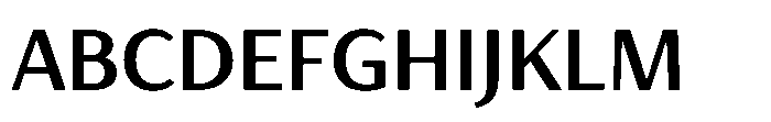 Haboro Gothic Semi Bold Font UPPERCASE