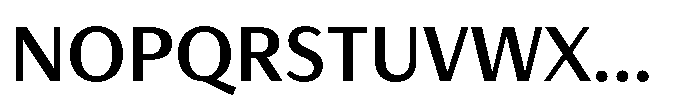 Haboro Gothic Semi Bold Font UPPERCASE