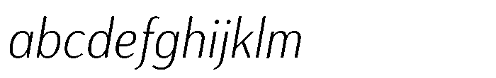 Haboro Gothic Thin Condensed Italic FONT