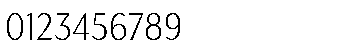 Haboro Gothic Thin Condensed Font OTHER CHARS
