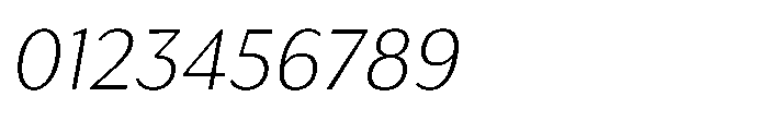 Haboro Gothic Thin Extended Italic Font OTHER CHARS