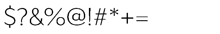 Haboro Gothic Thin Extended Font OTHER CHARS