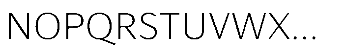 Haboro Gothic Thin Extended Font UPPERCASE