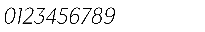 Haboro Gothic Thin Italic Font OTHER CHARS