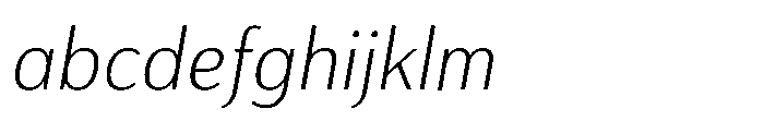 Haboro Gothic Thin Italic FONT