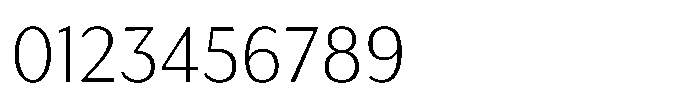Haboro Gothic Thin Font OTHER CHARS