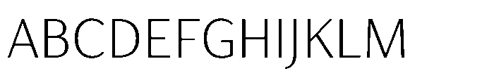 Haboro Gothic Thin Font UPPERCASE